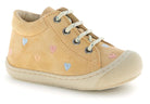 Naturino Babyschoen - Naturino Babyschoenen - Geel | Cocoon Embr Hearts Vanilla