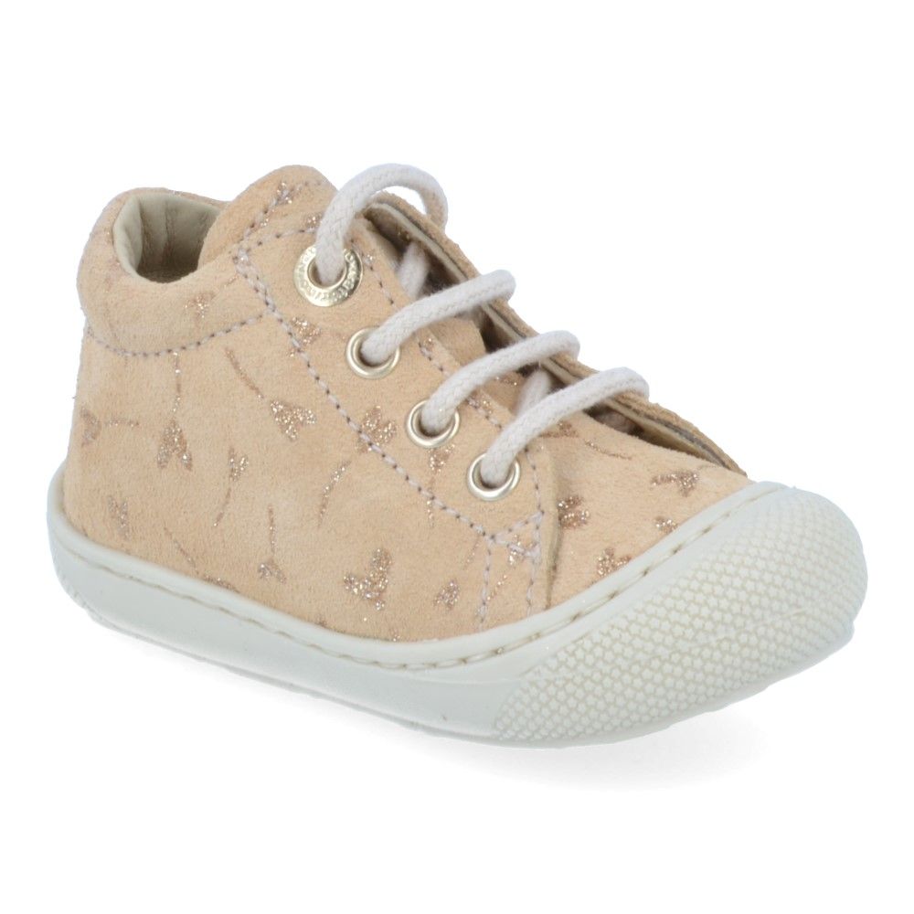 Naturino Babyschoen - Naturino Babyschoenen - Geel | Flower Heart Vanilla