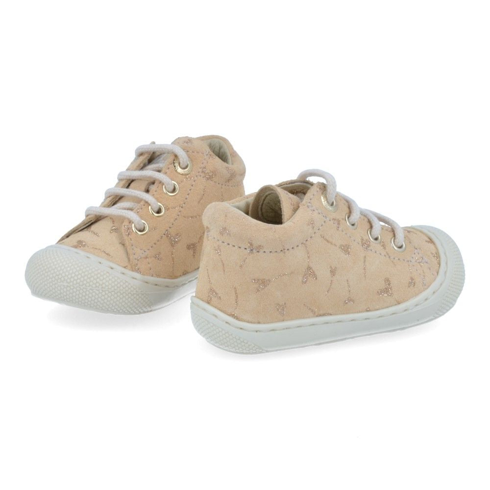 Naturino Babyschoen - Naturino Babyschoenen - Geel | Flower Heart Vanilla