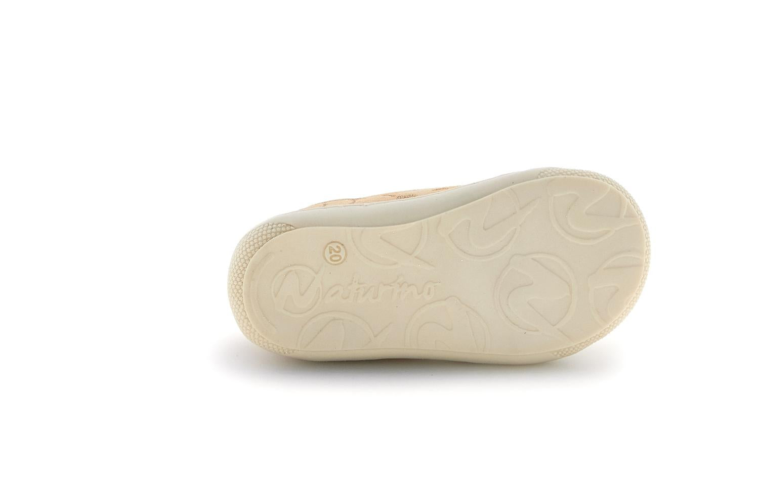 Naturino Babyschoen - Naturino Babyschoenen - Geel | Flower Heart Vanilla