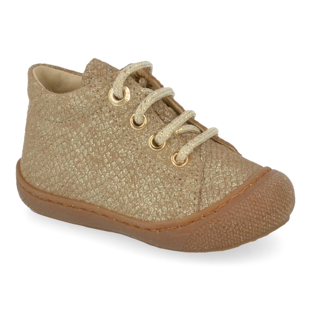 Naturino Babyschoen - Naturino Babyschoenen - Goud | Cocoon Suede Lizard