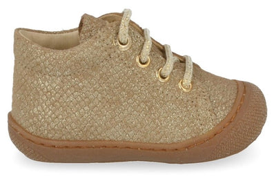 Naturino Babyschuh – Gold | Cocoon Wildleder-Echse