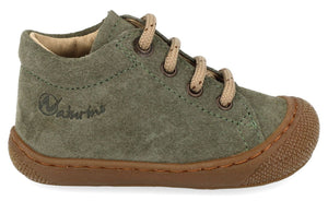 Naturino Babyschoen - Naturino Babyschoenen - Groen | Cocoon Suede Honey olive sand