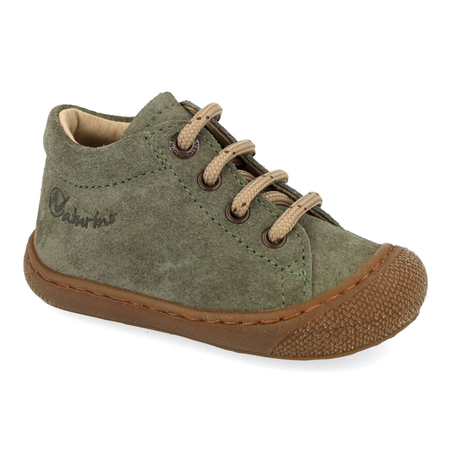 Naturino Babyschoen - Naturino Babyschoenen - Groen | Cocoon Suede Honey olive sand