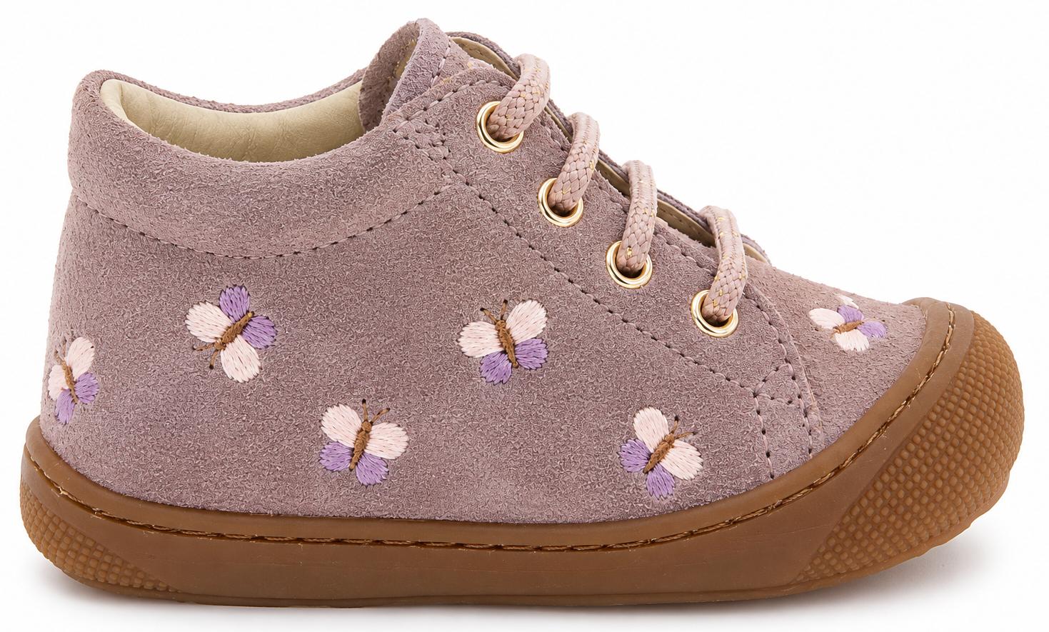 Naturino Babyschoen - Naturino Babyschoenen - Roze | Cocoon Embr. Butterfly rose