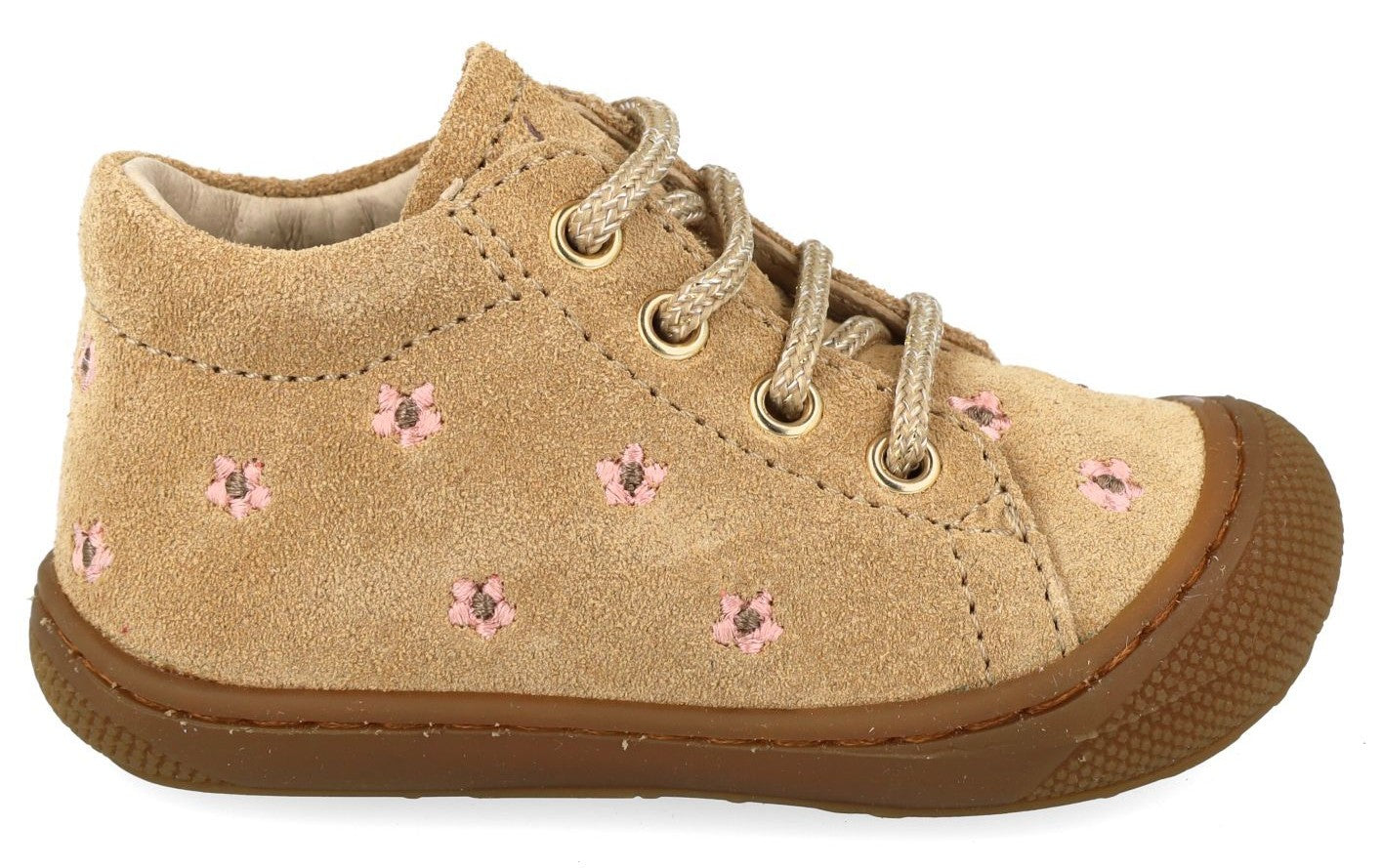 Naturino Babyschoen - Naturino Babyschoenen - Sand | Cocoo Embr. Daisies Brown