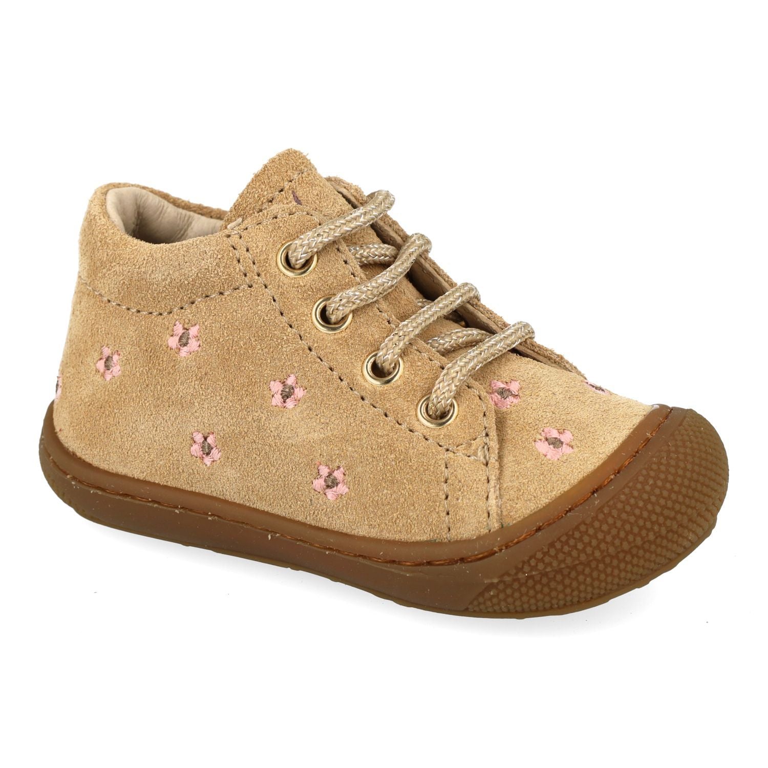 Naturino Babyschoen - Naturino Babyschoenen - Sand | Cocoo Embr. Daisies Brown