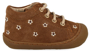 Naturino Babyschoen - Naturino Babyschoenen - Bruin | Cocoo Embr. Daisies Brown
