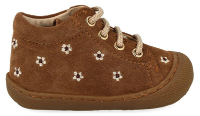 Naturino Babyschoen - Naturino Babyschoenen - Bruin | Cocoo Embr. Daisies Brown