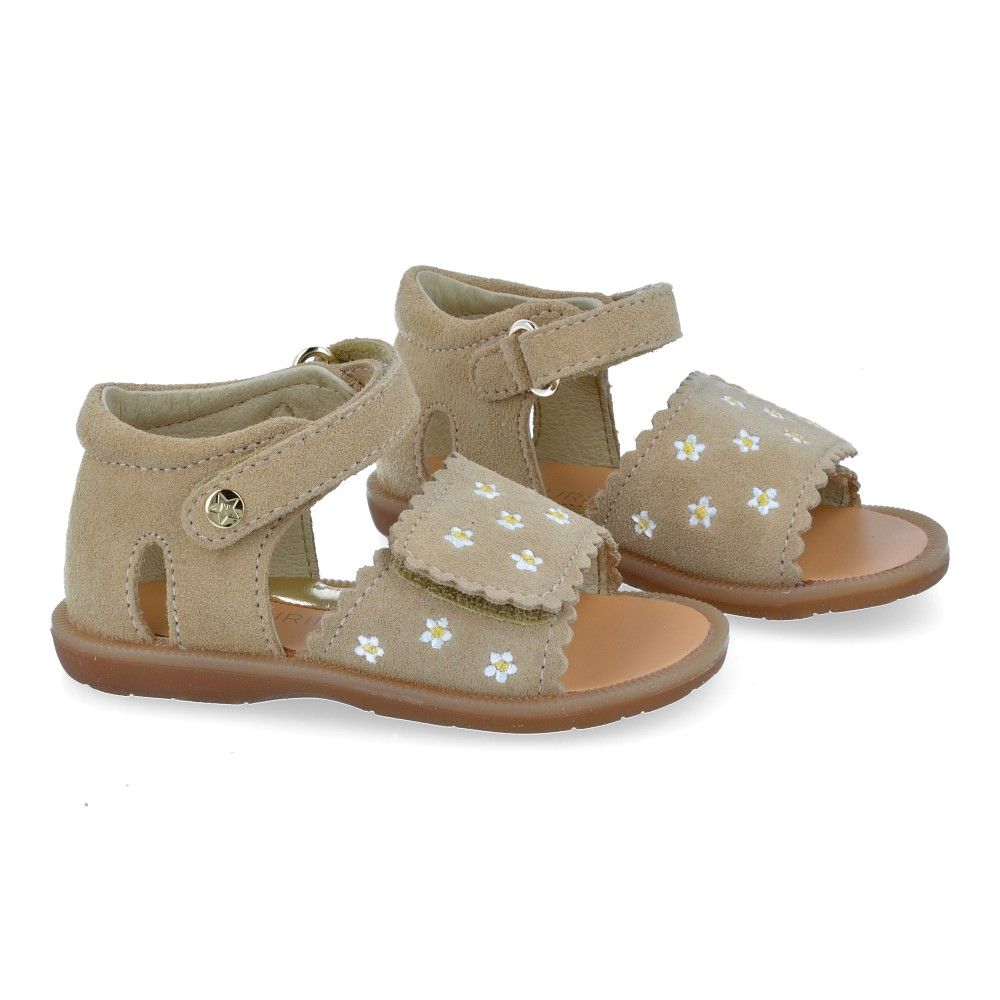Naturino Sandaal - Naturino Kinderschoenen - Beige | Maya Embroid Lemonsoda