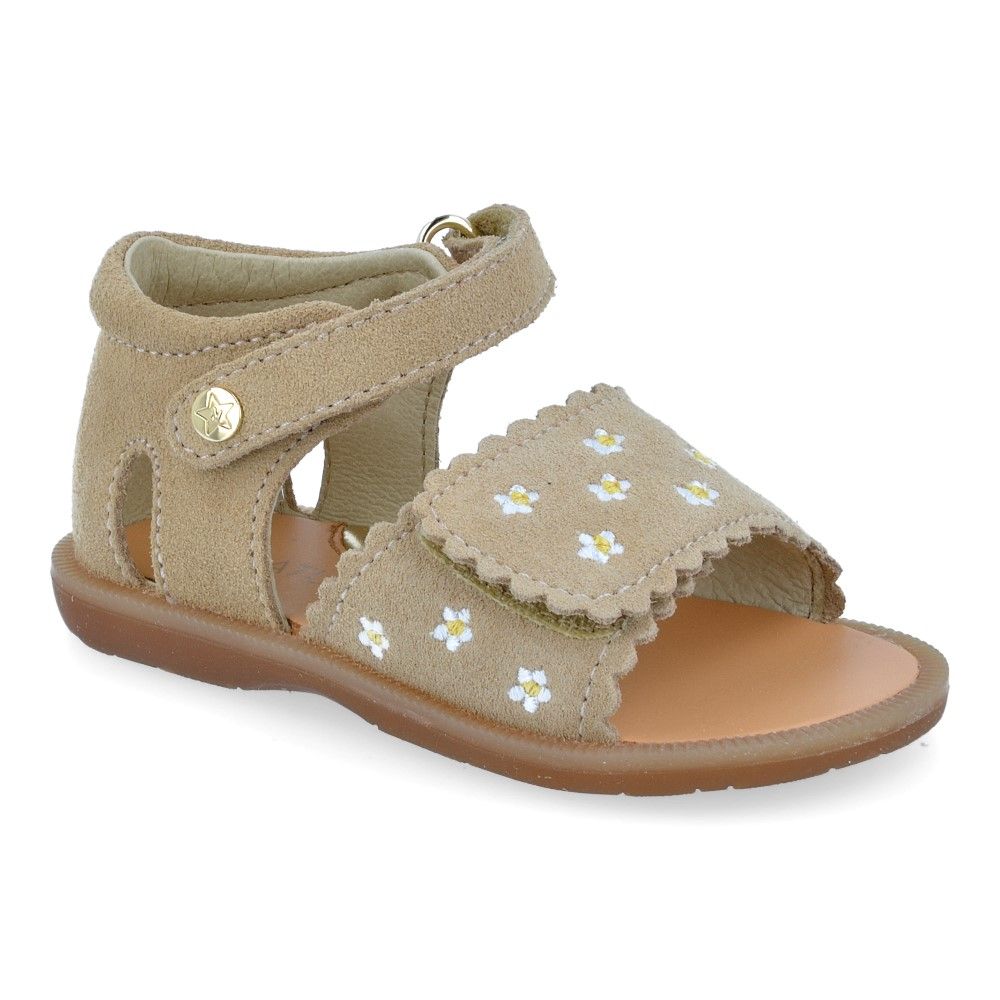 Naturino Sandaal - Naturino Kinderschoenen - Beige | Maya Embroid Lemonsoda