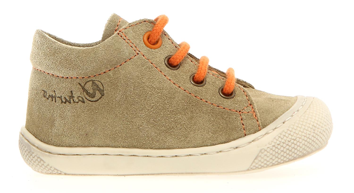 Naturino Veterschoen - Falcotto By Naturino Kinderschoenen - Taupe | Cocoon Stone Orange