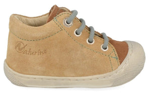 Naturino Veterschoen - Naturino Kinderschoenen - Beige | Cocoon Suede Brown Sand Sage