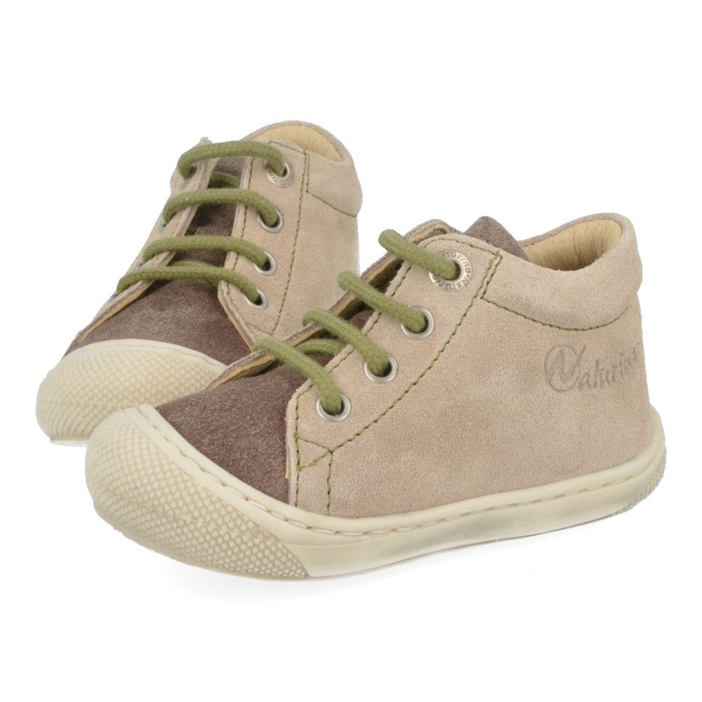 Naturino Veterschoen - Naturino Kinderschoenen - Groen | Cocoon Beige Mud