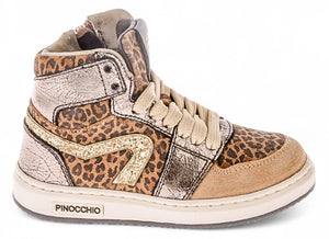 Pinocchio Sneaker - Pinocchio By Hip Kinderschoenen - Luipaard | P1765