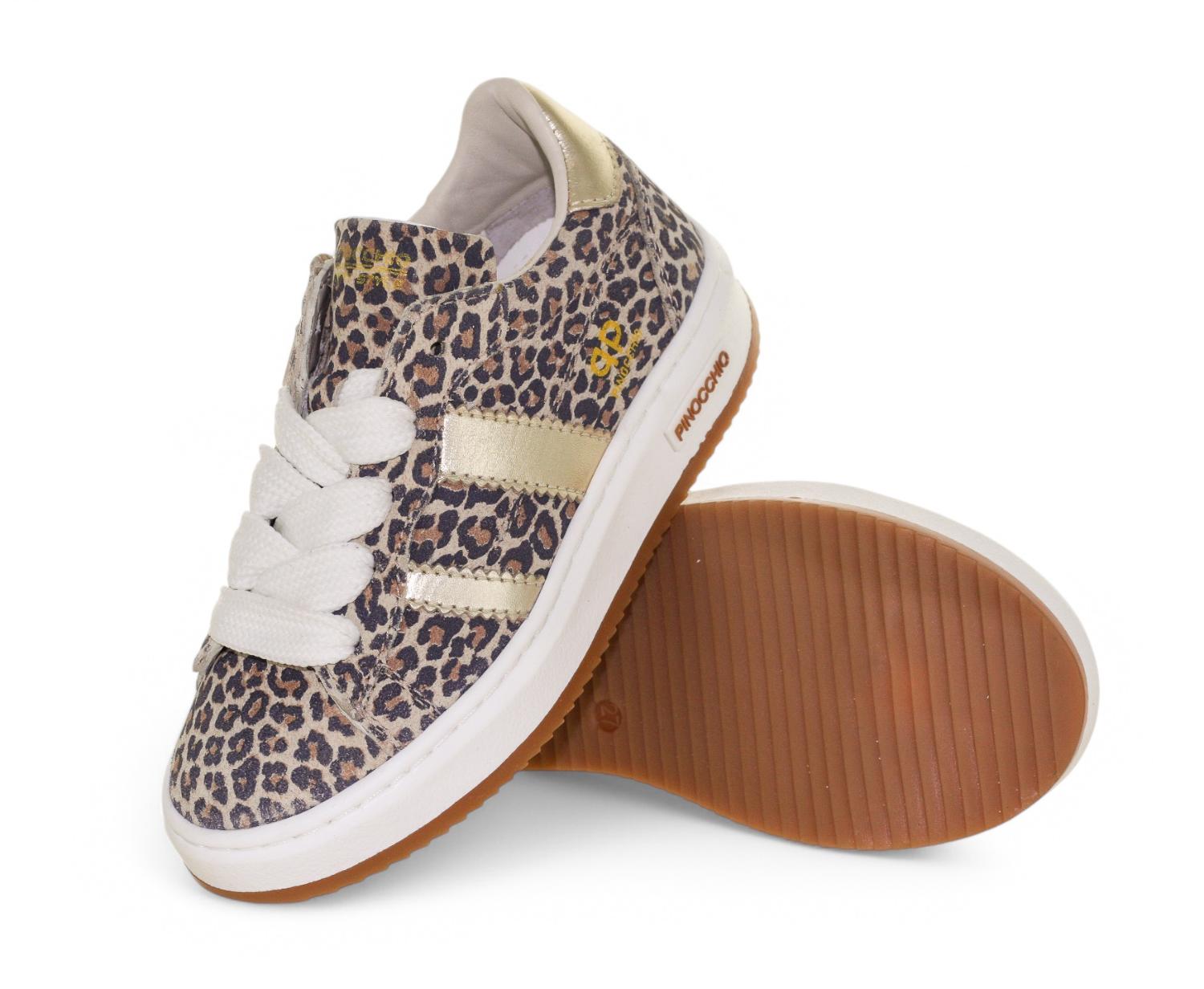 Pinocchio Sneaker - Pinocchio By Hip Kinderschoenen - Luipaard | P1811