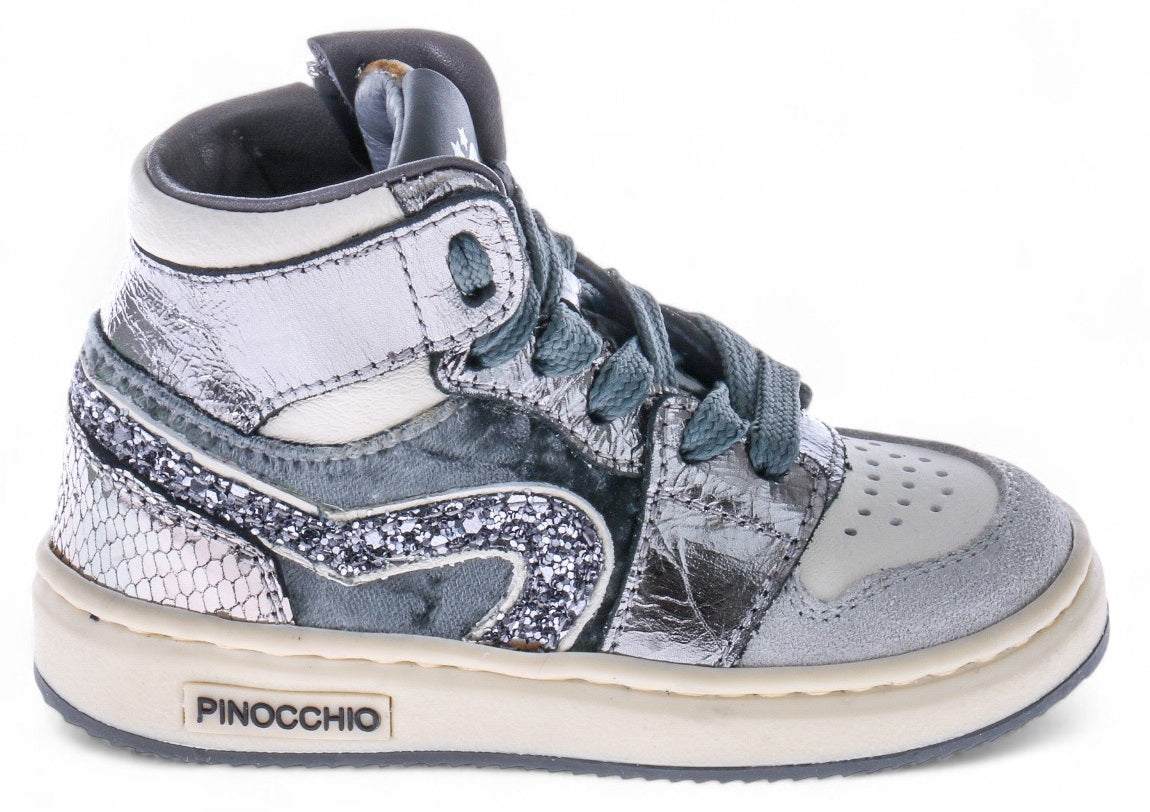 Pinocchio Sneaker - Pinocchio By Hip Kinderschoenen - Zilver | P1765