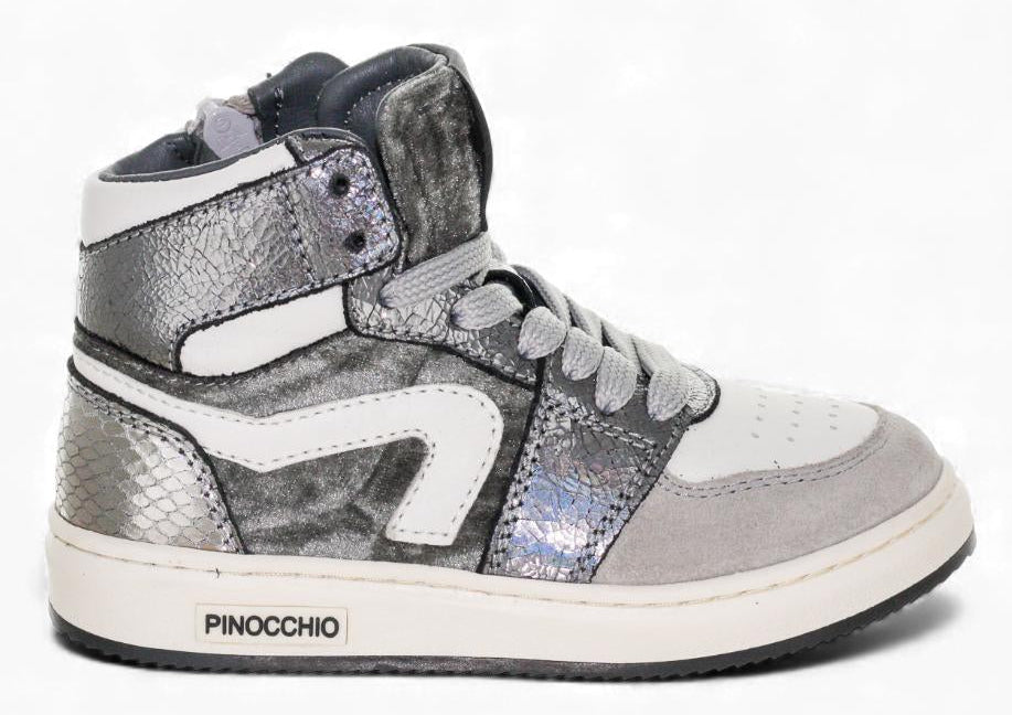 Pinocchio Sneaker - Pinocchio By Hip Kinderschoenen - Zilver | P1766
