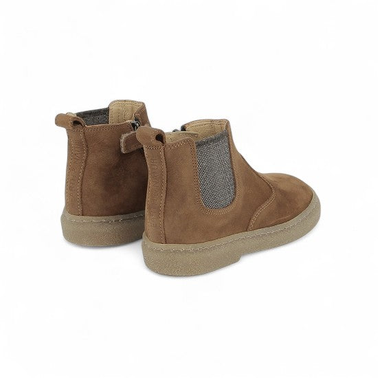 Pom D'Api Laars - Pom D'api Kinderschoenen - Cognac | Trix Jodzip Nubuck