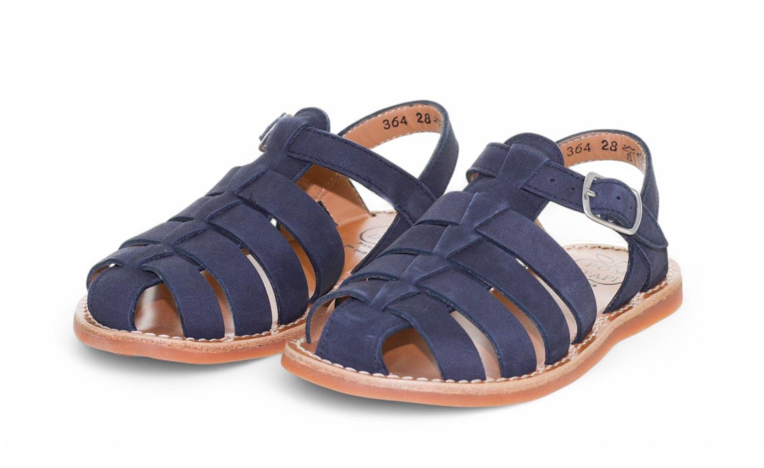 Pom D'Api Sandaal - Pom D'api Kinderschoenen - Blauw | Plage Stich Dad