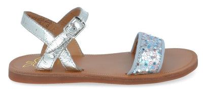 Pom D'Api Sandaal - Pom D'api Kinderschoenen - Blauw | Plagette Buckle Tao Lamgli