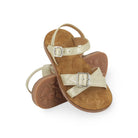 Pom D'api Sandaal - Pom D'api Kinderschoenen - Goud | Plagette Air Crossy Flower