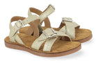 Pom D'api Sandaal - Pom D'api Kinderschoenen - Goud | Plagette Air Crossy Flower