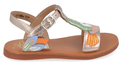 Pom D'api Sandaal - Pom D'api Kinderschoenen - Goud | Plagette Colibri
