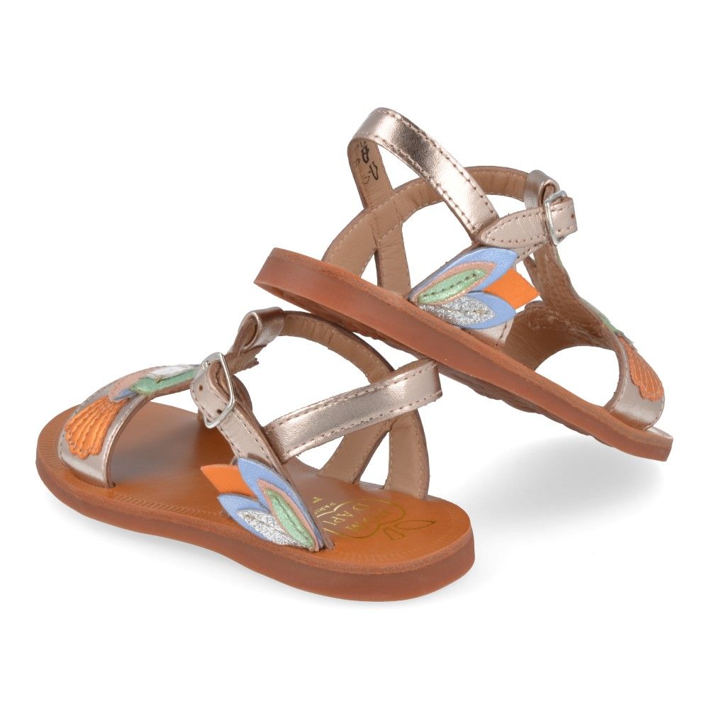 Pom D'api Sandaal - Pom D'api Kinderschoenen - Goud | Plagette Colibri
