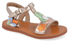 Pom D'api Sandaal - Pom D'api Kinderschoenen - Goud | Plagette Colibri