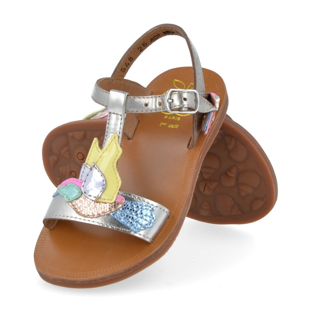 Pom D'api Sandaal - Pom D'api Kinderschoenen - Goud | Plagette Colibri