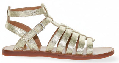 Pom D'Api Sandaal - Pom D'api Kinderschoenen - Goud | Plagette Gladiator Platine