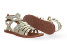 Pom D'Api Sandaal - Pom D'api Kinderschoenen - Goud | Plagette Gladiator Platine