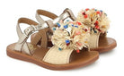 Pom D'Api Sandaal - Pom D'api Kinderschoenen - Goud | Plagette Pompom Laminato