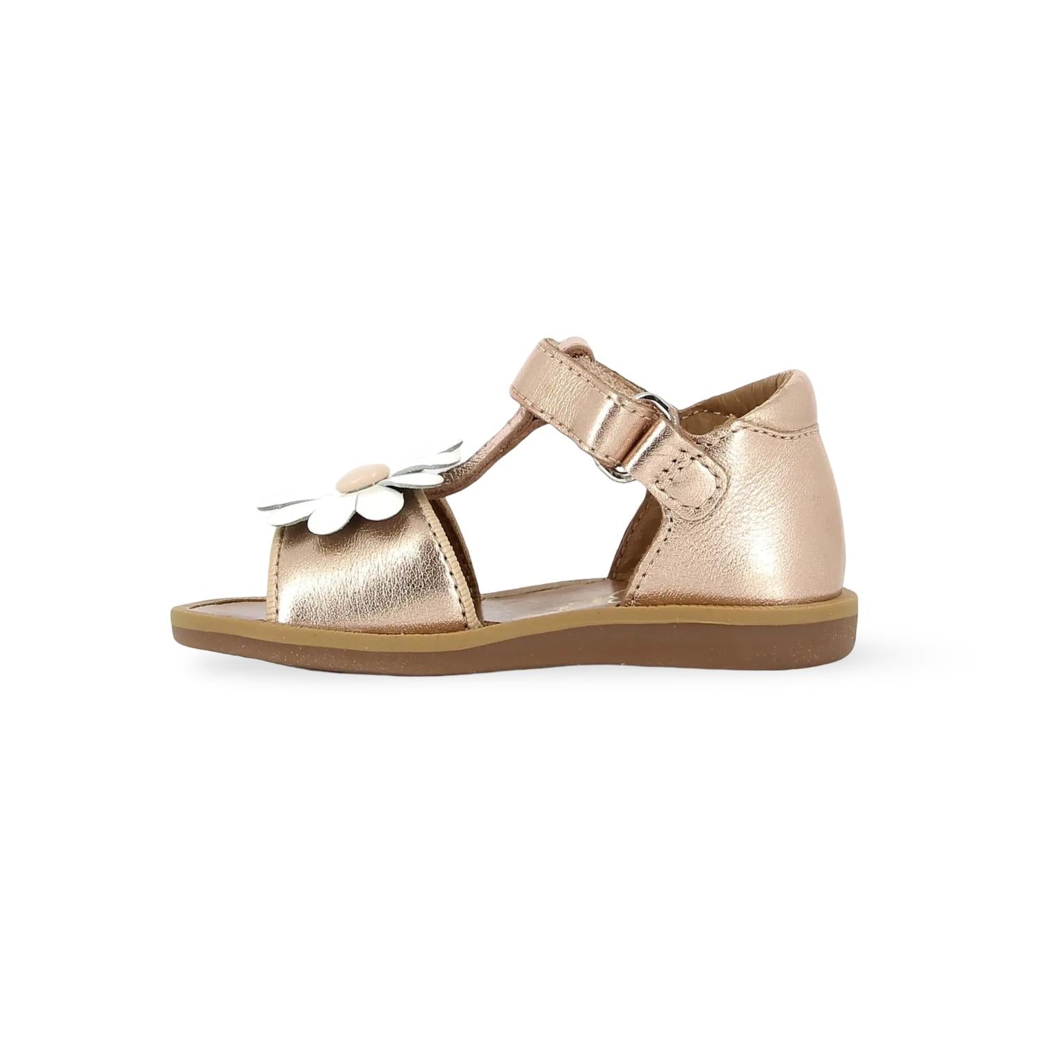 Pom D'Api Sandaal - Pom D'api Kinderschoenen - Goud | Poppy Big Flo