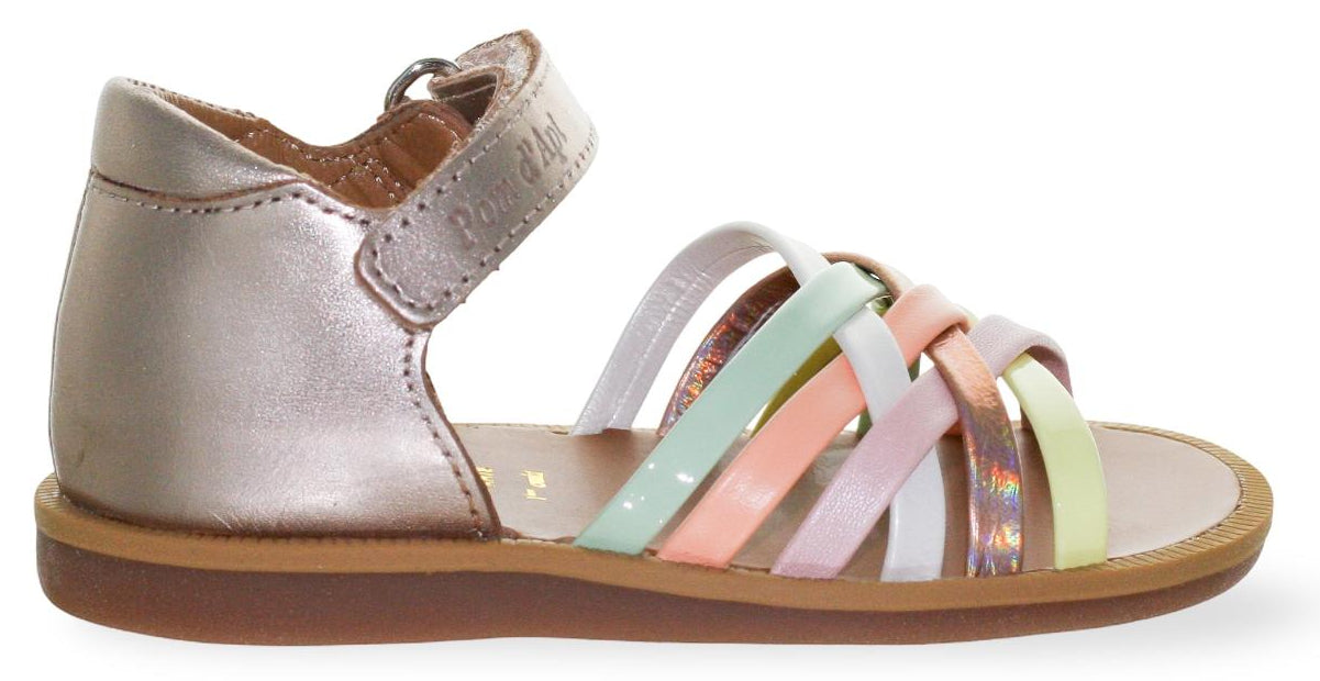 Pom D'Api Sandaal - Pom D'api Kinderschoenen - Goud | Poppy Lux Laminato