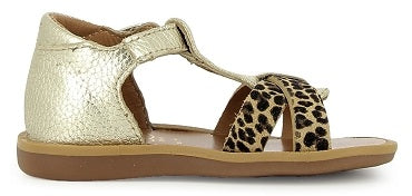 Pom D'Api Sandaal - Pom D'api Kinderschoenen - Goud | Poppy Xexe
