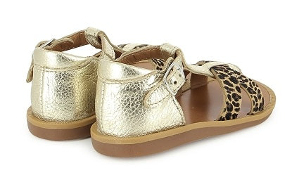 Pom D'Api Sandaal - Pom D'api Kinderschoenen - Goud | Poppy Xexe