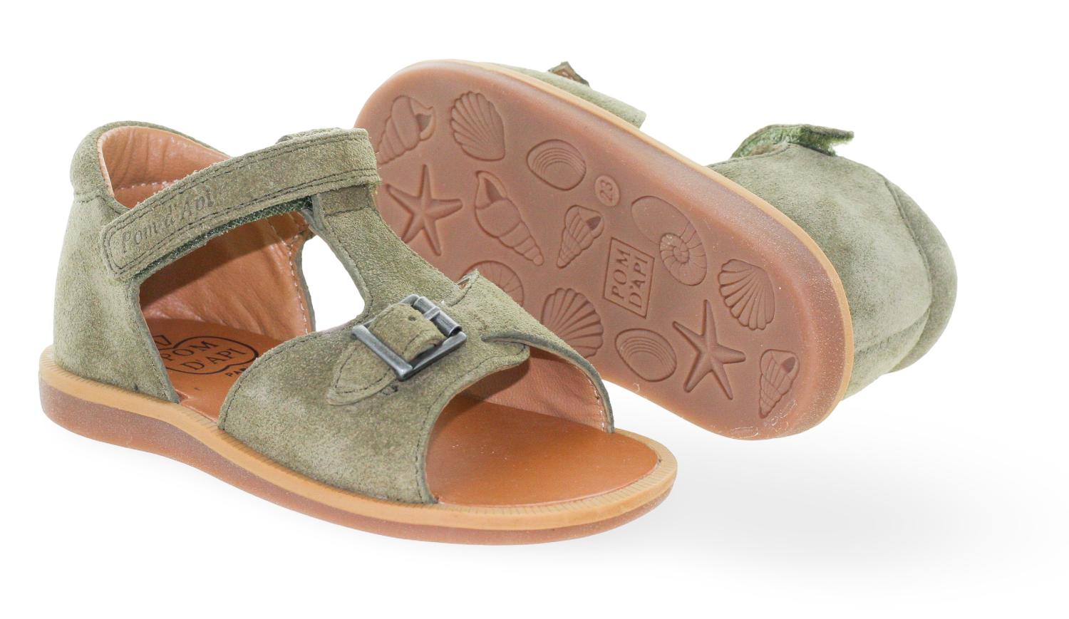 Pom D'Api Sandaal - Pom D'api Kinderschoenen - Groen | Poppy Easy