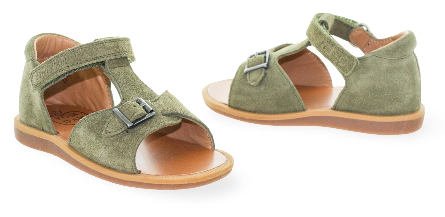 Pom D'Api Sandaal - Pom D'api Kinderschoenen - Groen | Poppy Easy