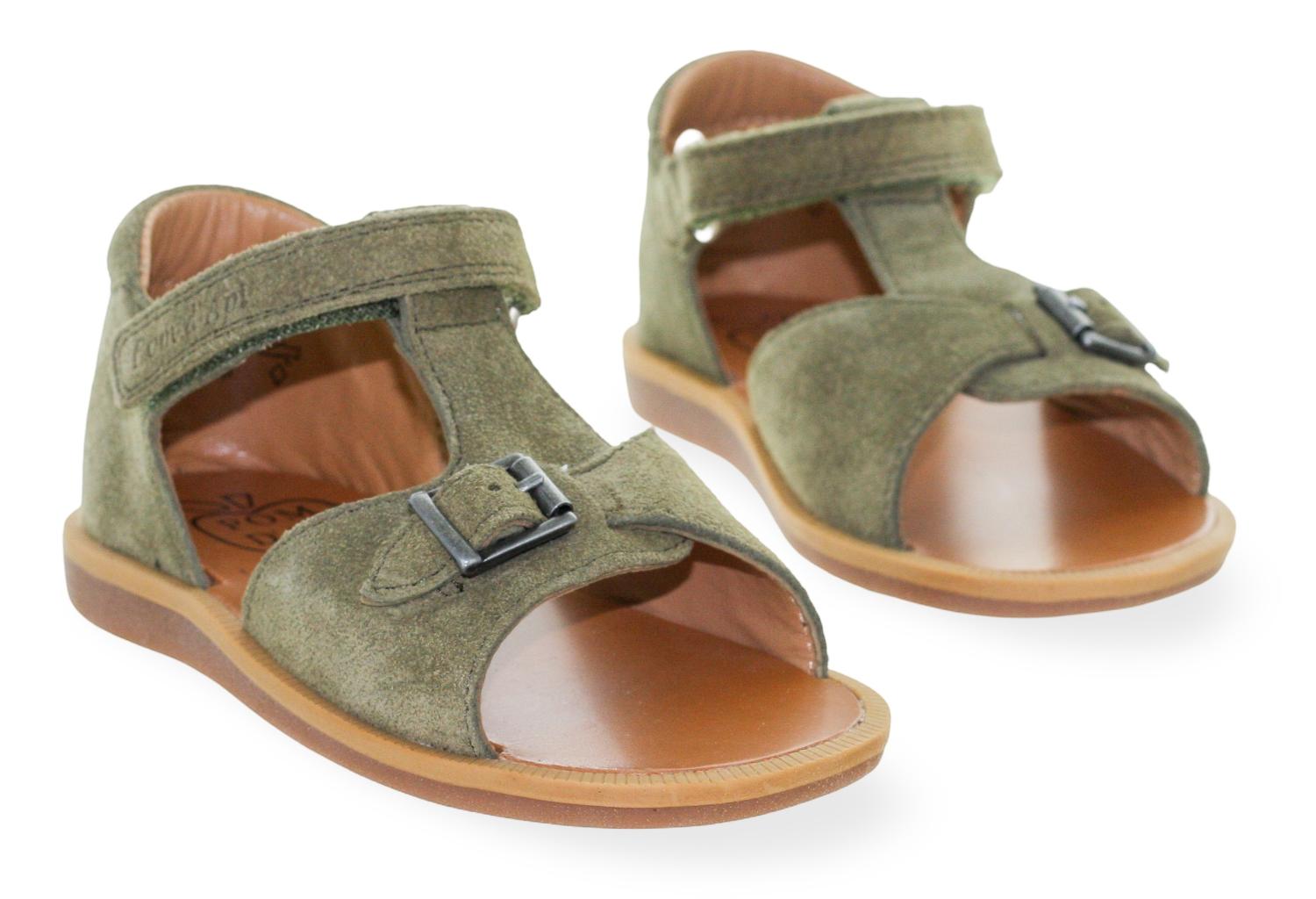 Pom D'Api Sandaal - Pom D'api Kinderschoenen - Groen | Poppy Easy