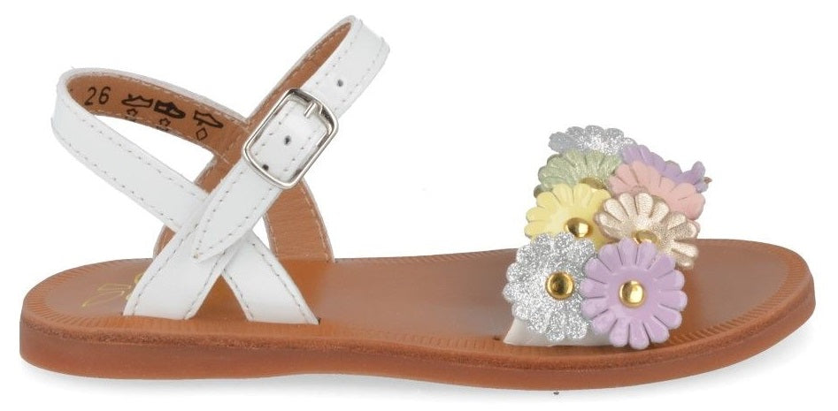 Pom D'Api Sandaal - Pom D'api Kinderschoenen - Multi | Plagette Multi Flo
