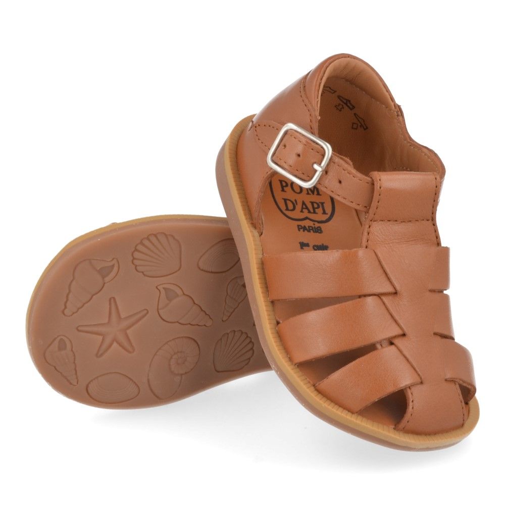 Pom D'Api Sandaal - Pom D'api Kinderschoenen - Naturel | Poppy Daddy