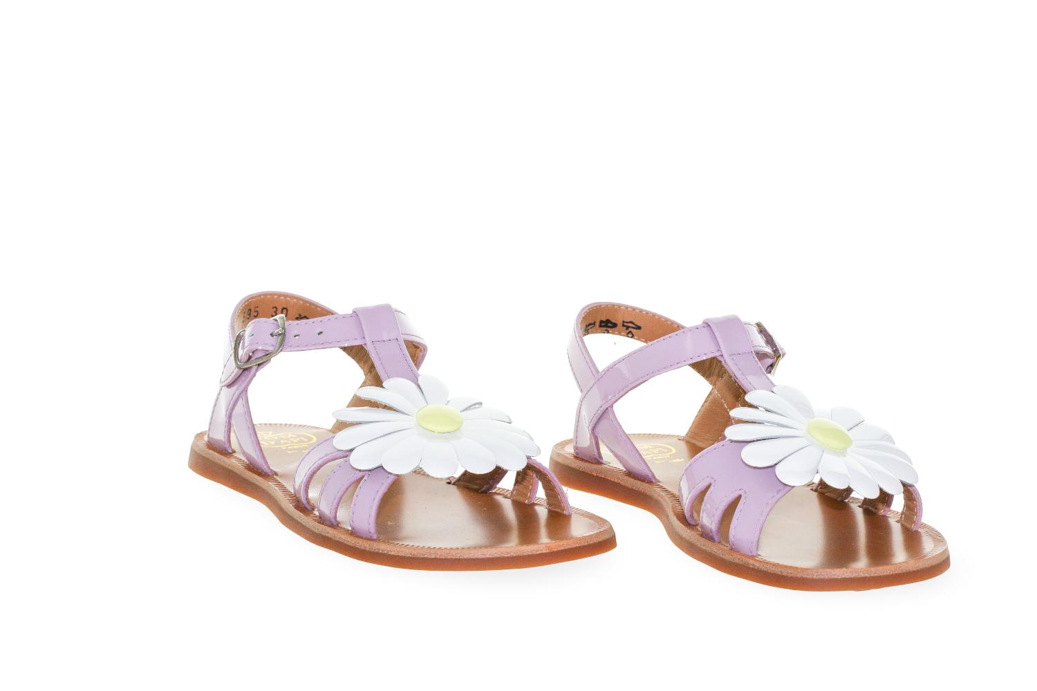 Pom D'Api Sandaal - Pom D'api Kinderschoenen - Paars | Plagette Big Flo