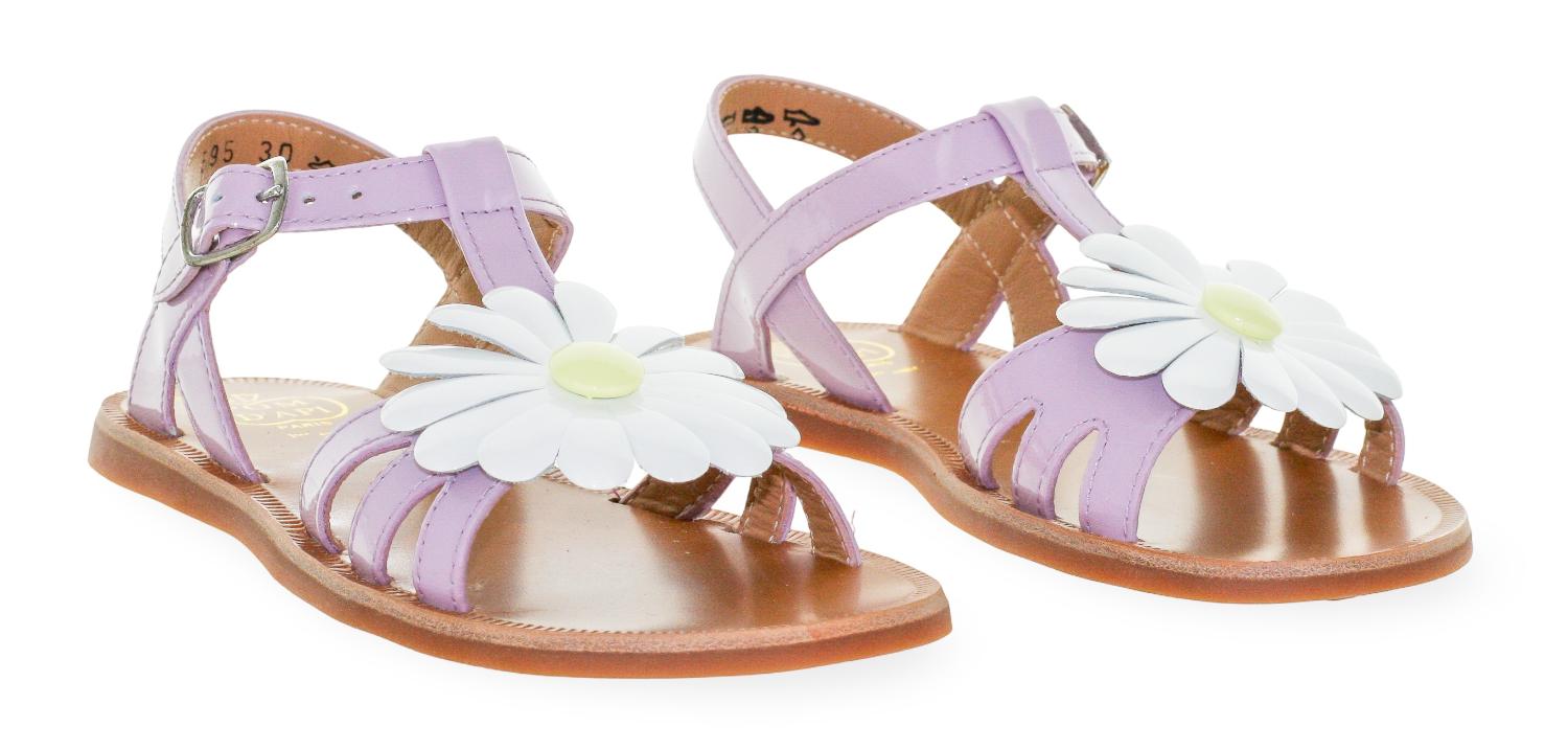 Pom D'Api Sandaal - Pom D'api Kinderschoenen - Paars | Plagette Big Flo