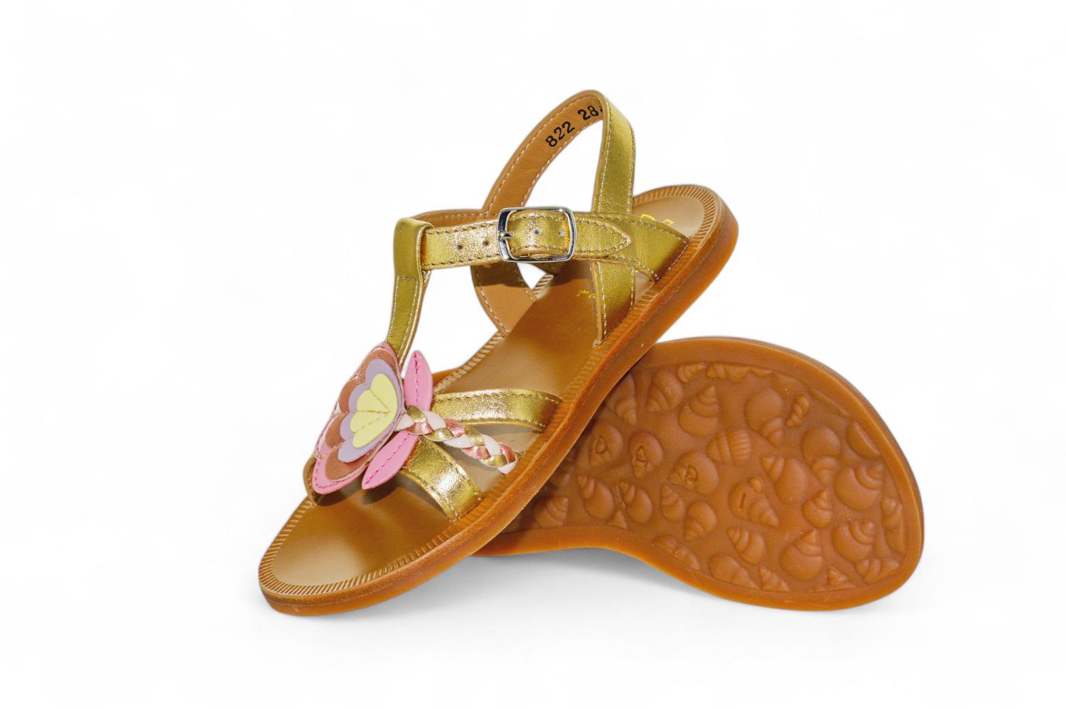 Pom D'Api Sandaal - Pom D'api Kinderschoenen - Roze | Plagette Alto