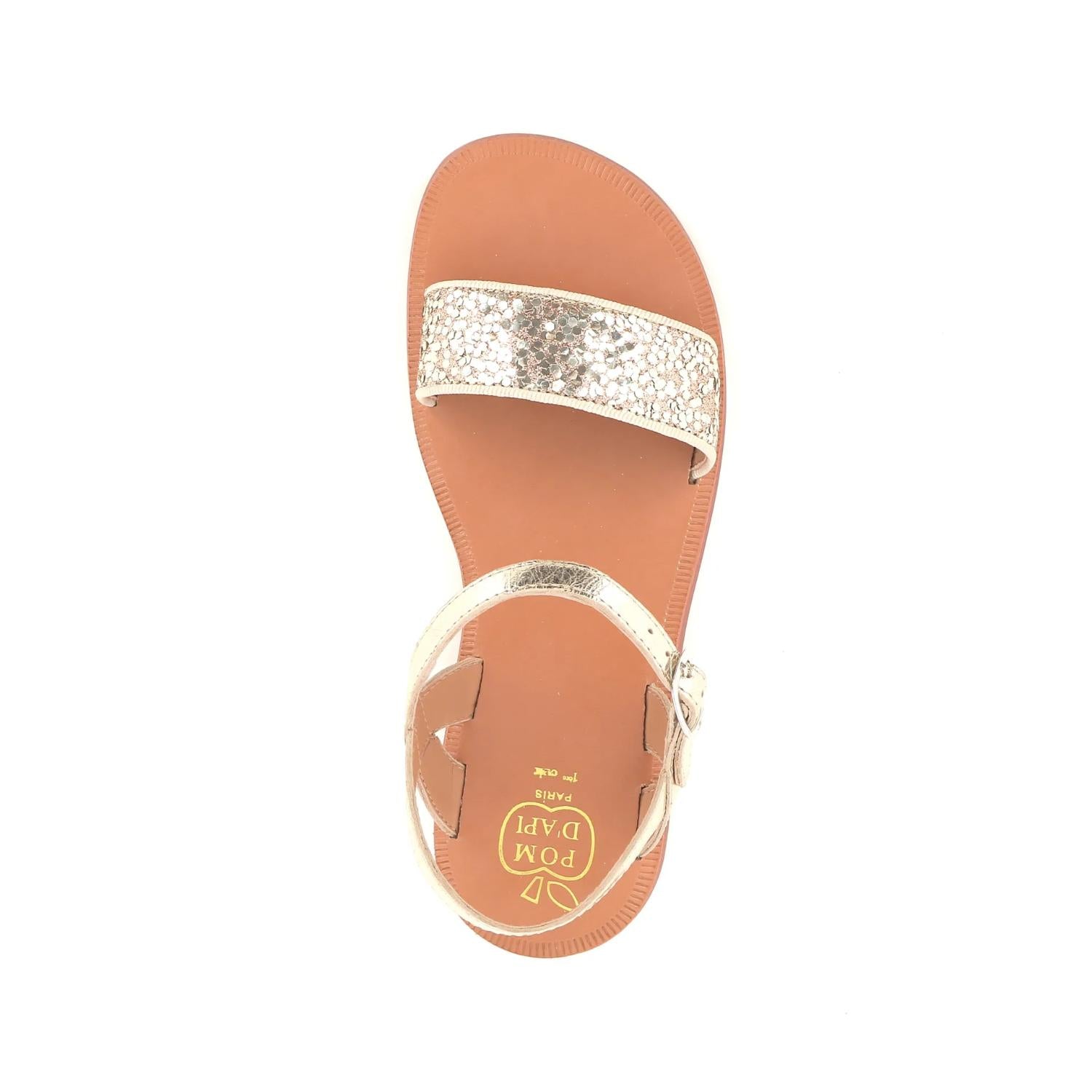 Pom D'Api Sandaal - Pom D'api Kinderschoenen - Roze | Plagette Buckle Tao Lamgli