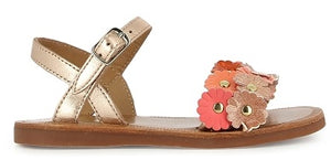 Pom D'Api Sandaal - Pom D'api Kinderschoenen - Roze | Plagette Multi Flo