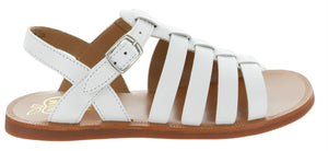 Pom D'Api Sandaal - Pom D'api Kinderschoenen - Wit | Plagette Strap