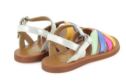 Pom D'Api Sandaal - Pom D'api Kinderschoenen - Zilver | Plagette Oto Muestra